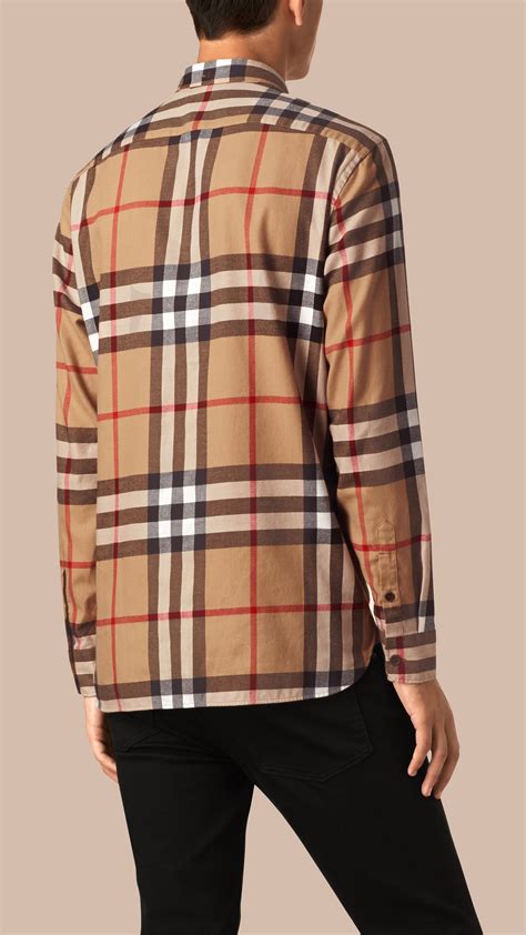 burberry flannel long sleeve|Burberry flannel outfit men.